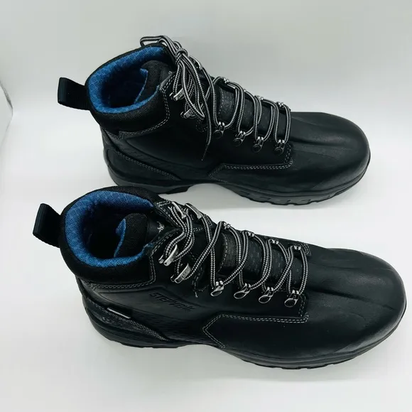 TIMBERLAND PRO 447 STEEL TOE BLACK WORK-BOOTS DOWNDRAFT 6” WATERPROOF NWOT