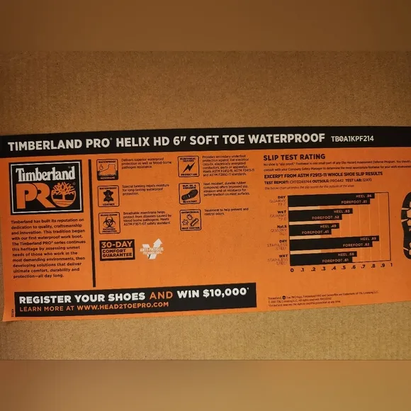 Timberland PRO Helix Hd 6&quot; Work Boot Size 8