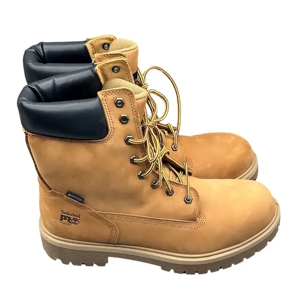 Timberland PRO Men's 6&quot; Steel Toe Work Boots Slip Resistant EH MaxTRAX 13M