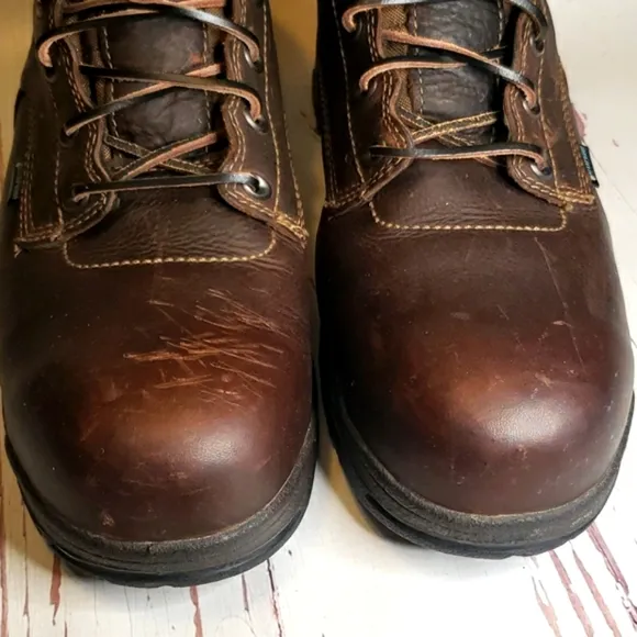 Timberland pro power fit waterproof brown lace up work  boots 12
