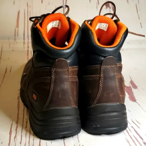 Timberland pro power fit waterproof brown lace up work  boots 12