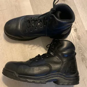 Timberland Pro Safety steel Toe Work Boots 26064 -Black Size 11 M Black leather