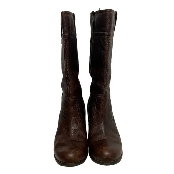 Timberland Ruston Earthkeepers Leather Waterproof Casual Heeled Boots Brown