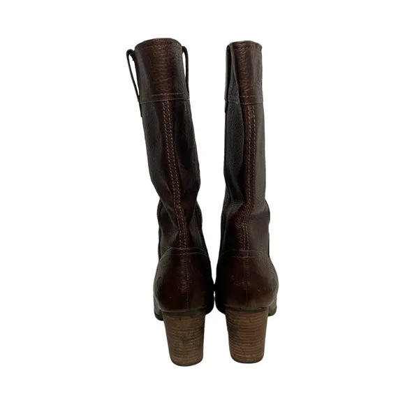 Timberland Ruston Earthkeepers Leather Waterproof Casual Heeled Boots Brown