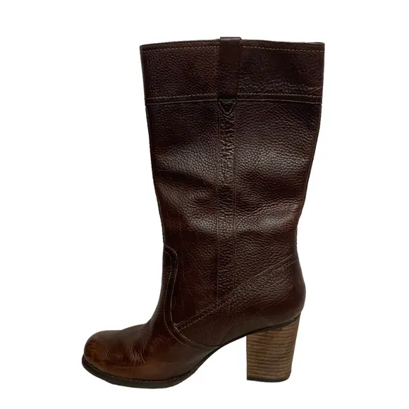 Timberland Ruston Earthkeepers Leather Waterproof Casual Heeled Boots Brown