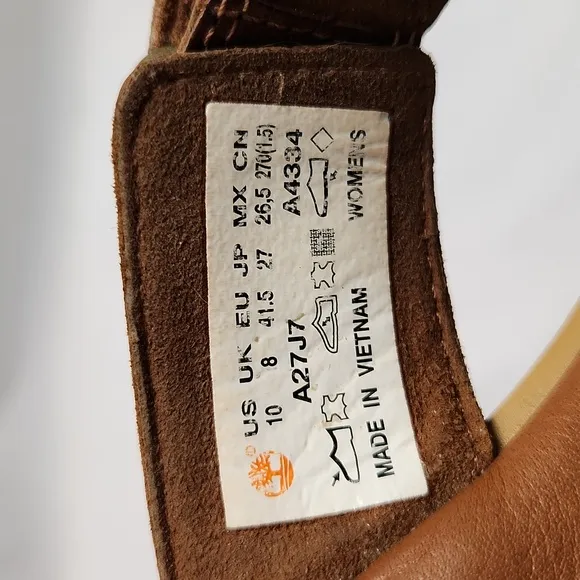 Timberland Sensorflex Brown Leather Velcro Strap sandals (w size 10)