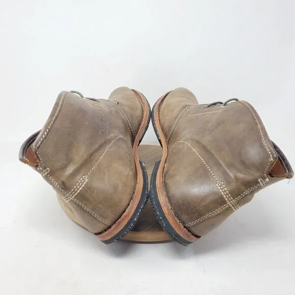 Timberland Wodehouse Chukka Boots Mens 10 Brown Leather Ankle Shoe Office Casual