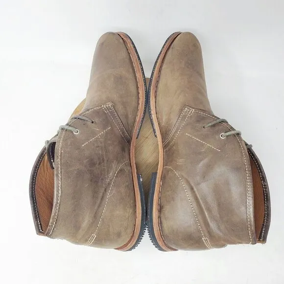 Timberland Wodehouse Chukka Boots Mens 10 Brown Leather Ankle Shoe Office Casual