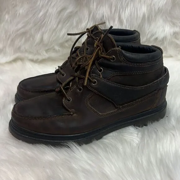 Timberland Leather Hiking Boots GoreTex Waterproof Brown MENS 10 B27