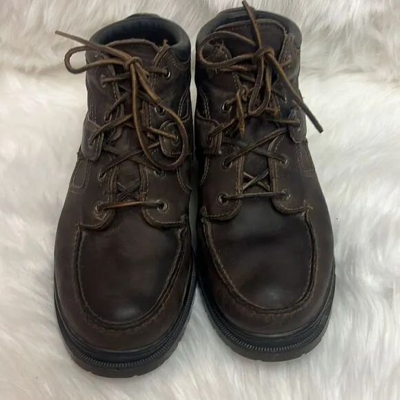 Timberland Leather Hiking Boots GoreTex Waterproof Brown MENS 10 B27