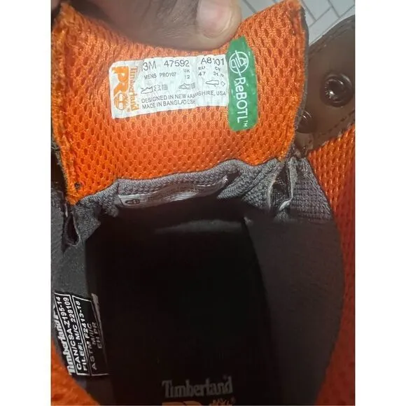 TIMBERLAND PRO MENS Endurance 6 Inch Steel Toe Work Boots Size 13