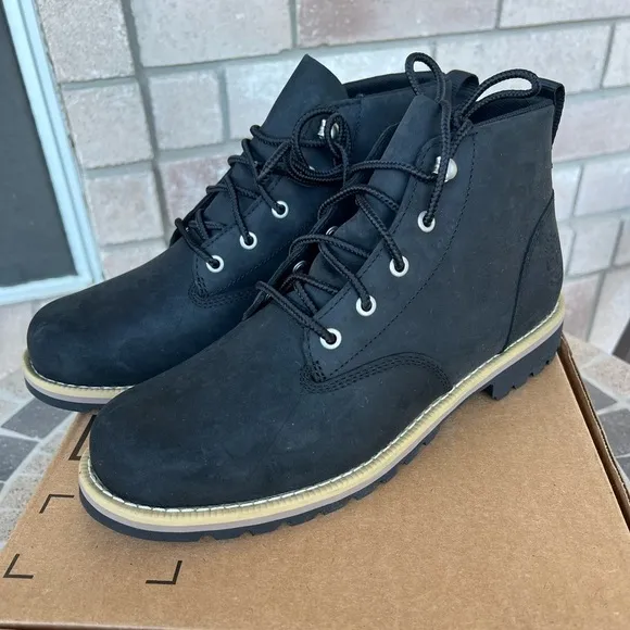 TIMERLAND REDWOOD FALLS WATERPROOF CHUKKA MD BLACK FULL GRAIN 0A2EHJ SIZE 9M