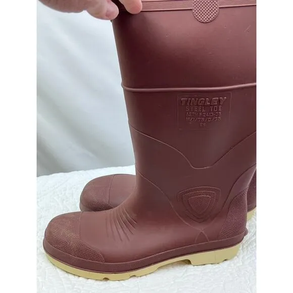 Tingley Men's Size 10 Steel Toe Neopreme Boots ASTMF2413-05 Work Rain Boots