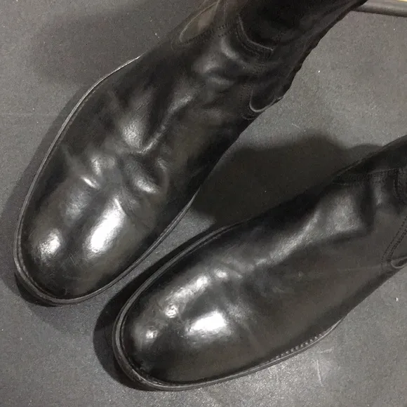TO BOOT NEW YORK ‘HAWTHORNE’  BLACK LEATHER BOOTS