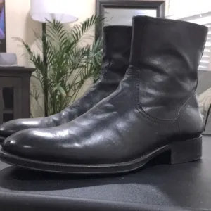 TO BOOT NEW YORK ‘HAWTHORNE’  BLACK LEATHER BOOTS