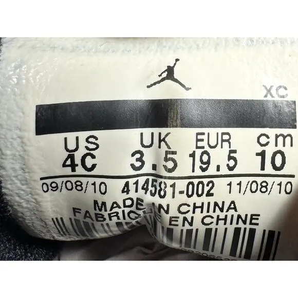 Toddler 2010 Nike Air Jordan 13 Retro Black Sneakers Sz 4C Athletic