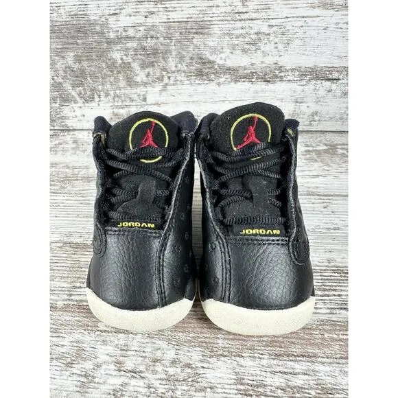 Toddler 2010 Nike Air Jordan 13 Retro Black Sneakers Sz 4C Athletic