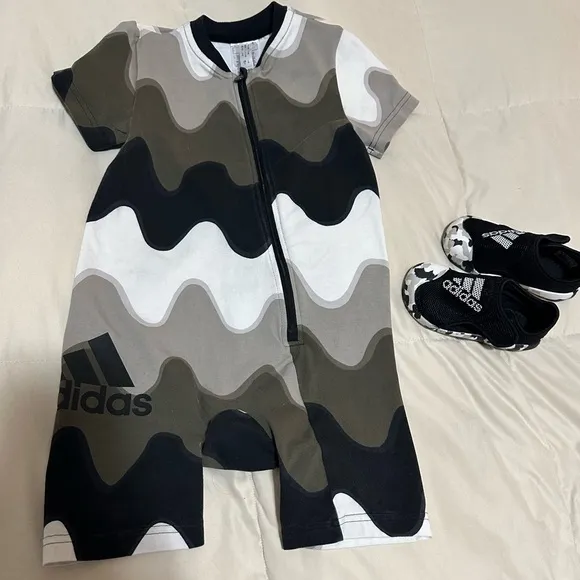 Toddler jumpsuit and sandals