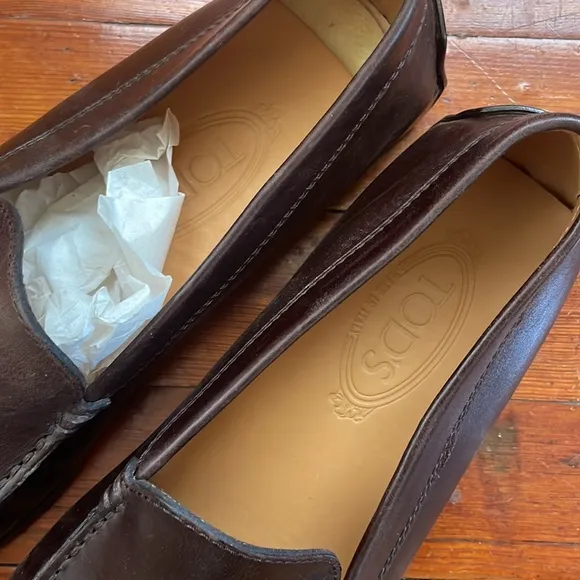 Tod’s Brown Loafers Driving Shoes