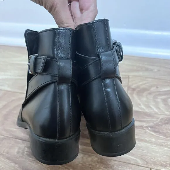 Tods Chelsea Ankle Boots Size 35.5 UK / 5.5 US Black Leather Made In Italy