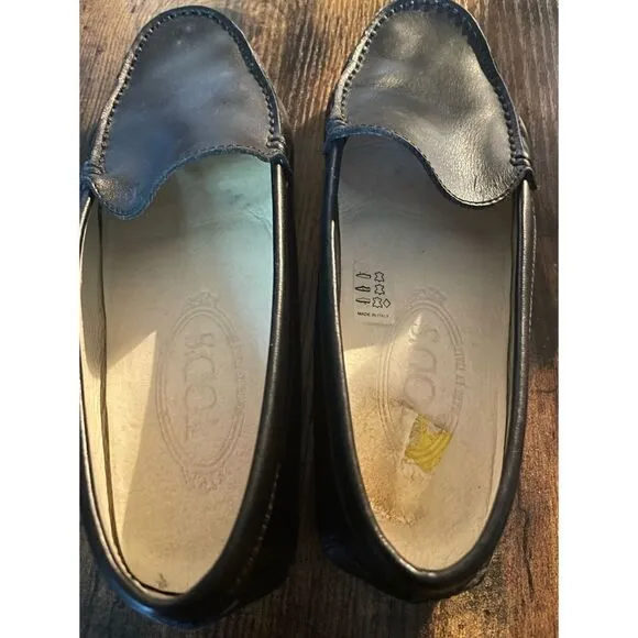Tod’s loafers in Black Leather Size 5.5