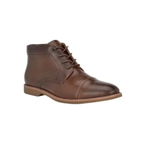 TOMMY HILFIGER Mens Brown Heel Pull-Tab Rawstin Cap Toe Lace-Up Chukka Boots 9