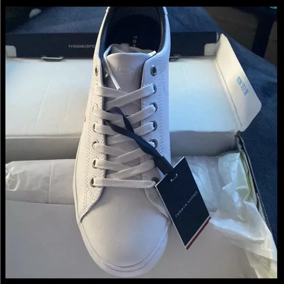 Tommy Hilfiger Men's White Sneakers