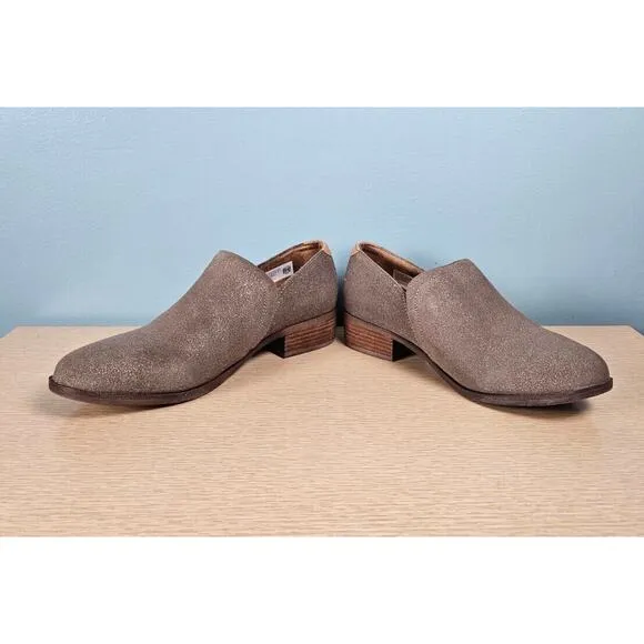 Toms Shaye Dusty Gold Suede Booties Size‎ 10