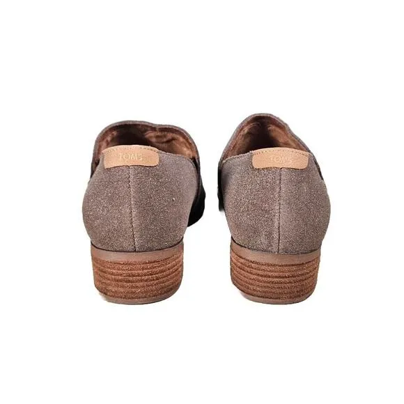 Toms Shaye Dusty Gold Suede Booties Size‎ 10
