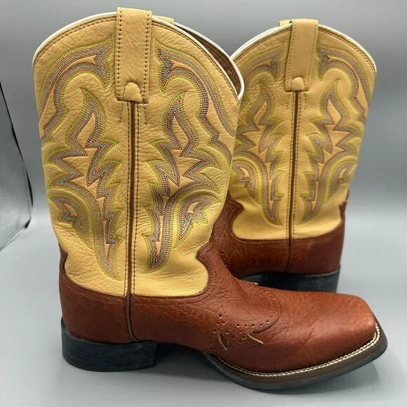 Tony Lama Mens Leather Work Boot Size 8D
