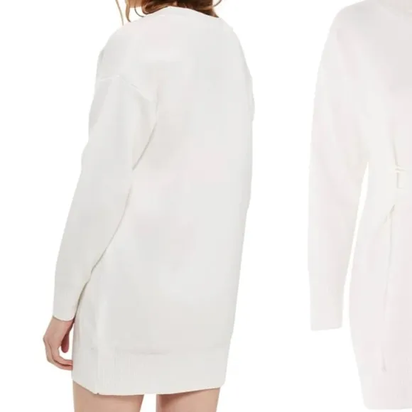 [Topshop] White Knit Corset Sweater Dress