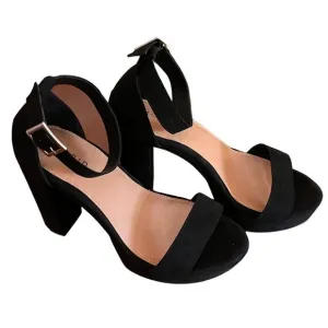 Torrid 4H Black Platform Tapered Heel Shoes New in Box Size 9.5WW