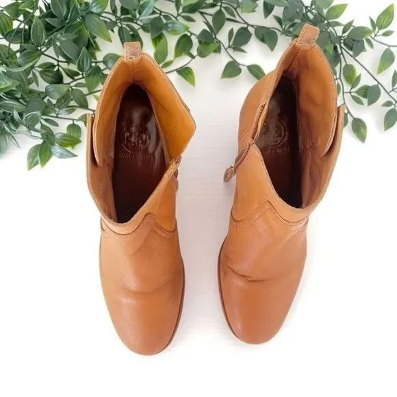 Tory Burch Leena Ankle Boots Tan 7