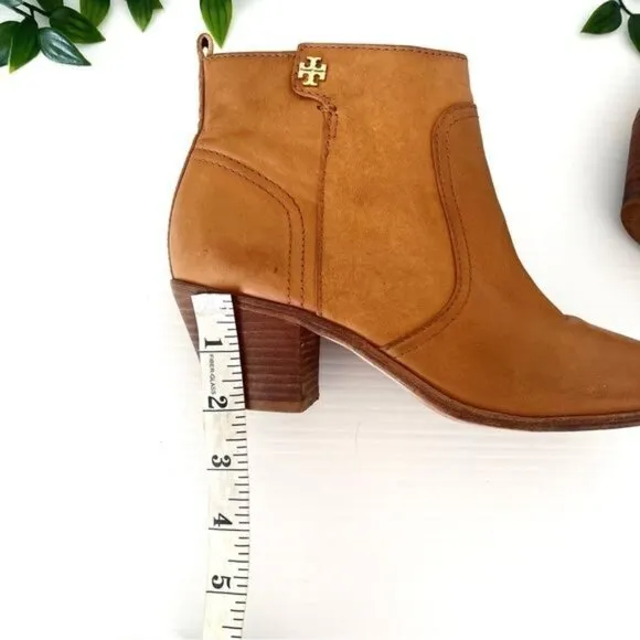 Tory Burch Leena Ankle Boots Tan 7