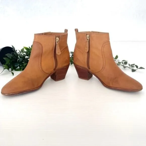 Tory Burch Leena Ankle Boots Tan 7