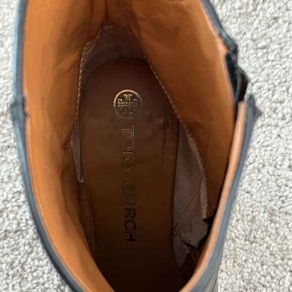 Tory Burch LILA 90MM Zip Up Ankle BootieCalf Leather