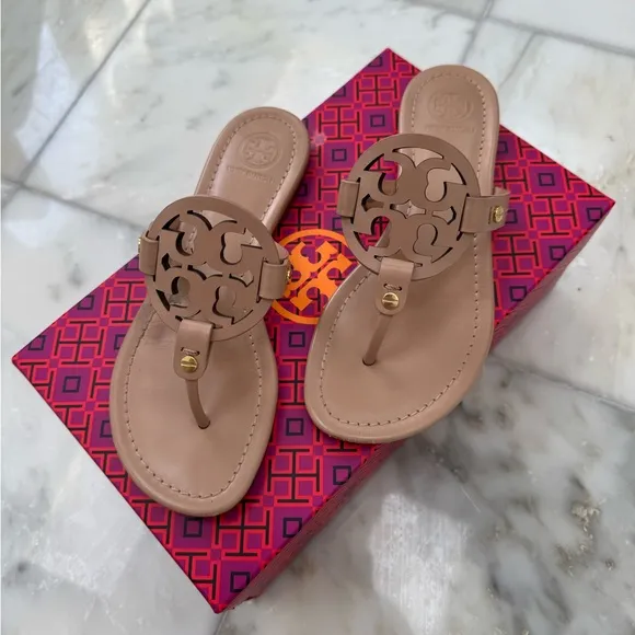 Tory Burch Miller Sandals Light Makeup Size 6