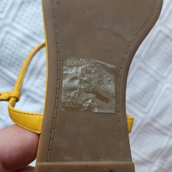 Tory Burch Yellow Emmy Sandals