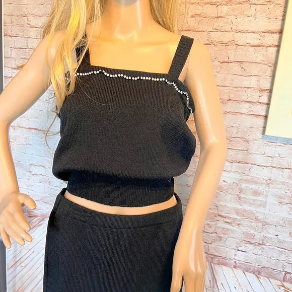 Toula vintage Santana knit skirt set size 12