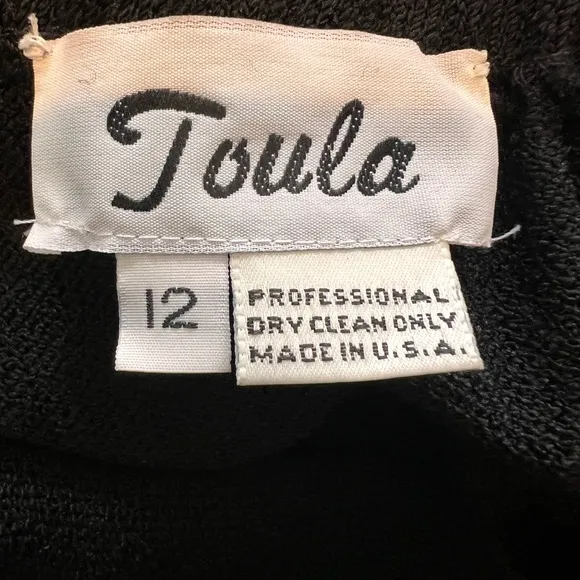 Toula vintage Santana knit skirt set size 12