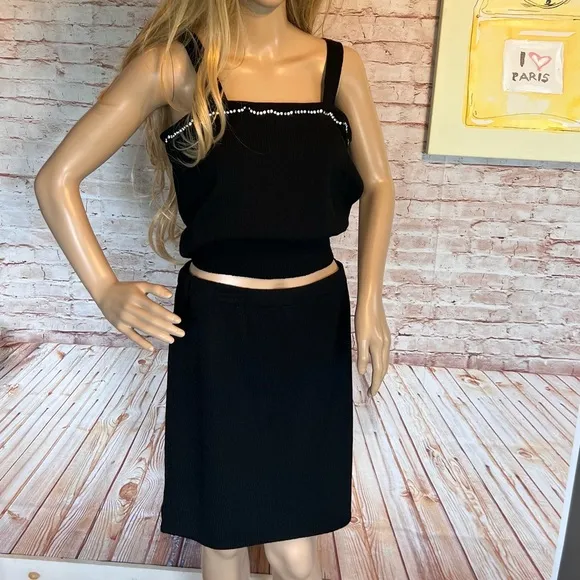 Toula vintage Santana knit skirt set size 12