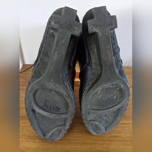 Trippen x os Blue Leather Whimsigoth Fairy Ankle Boots 7 / 38 Made in Germany
