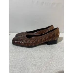 Trotters Aspen Woven Leather Flats Loafers Womens Size 7