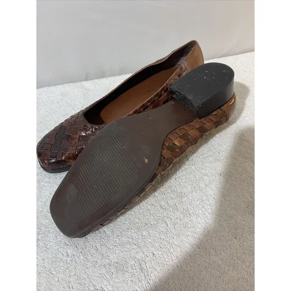 Trotters Aspen Woven Leather Flats Loafers Womens Size 7
