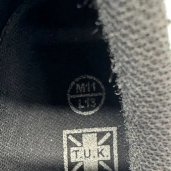 T.U.K. Unisex Creeper Casual Shoes Round Toe Size M11 L13 White Black Checkered