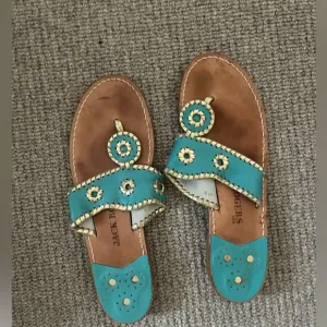 Turquoise Jack Rogers Sandals