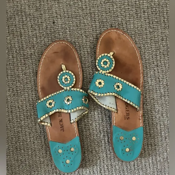 Turquoise Jack Rogers Sandals