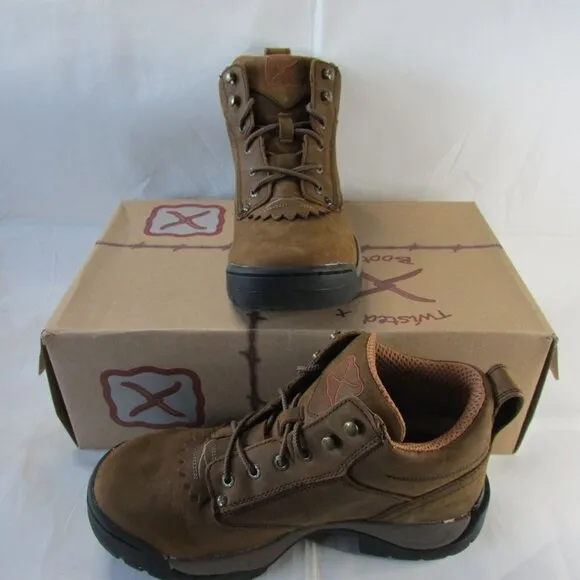 Twisted X Size 14 Men's 4&quot; All Around Work Boot - Brown - MAL0004