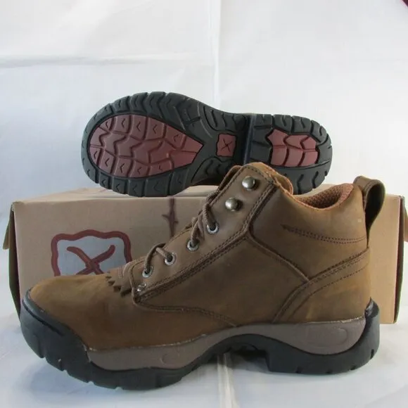 Twisted X Size 14 Men's 4&quot; All Around Work Boot - Brown - MAL0004