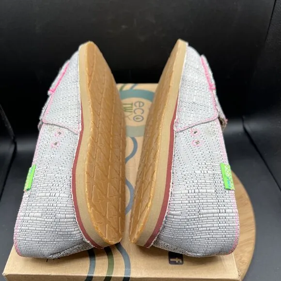 Twisted X Womens Size 11 M Loafer Slip On Gray Pink Shoes Sneakers WCL0012